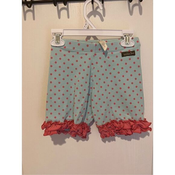 Matilda Jane polka dot shorties with pink ruffle - Picture 1 of 6